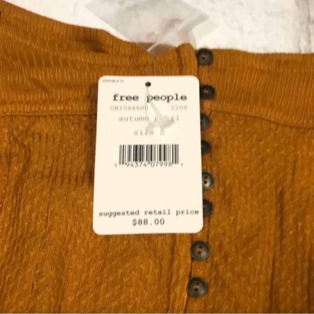 Free People Devin Textured Knit Top NWT - Picture 9 of 9